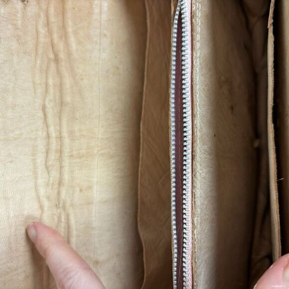 Brown Snakeskin Natural Fiber Crossbody Purse - Picture 6 of 6